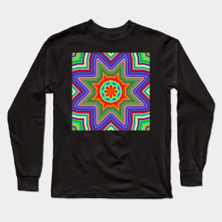 Trippy Psychedelic Acid Designs LSD Long Sleeve T-Shirt